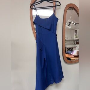 Banana Republic Asymmetrical Blue Dress